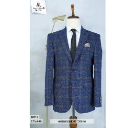 BLUE AND BROWN STRIPPED TURKEY BLAZER | AVAILABLE IN ALL SIZES (SWNL) (N) - deluxe.com.ng