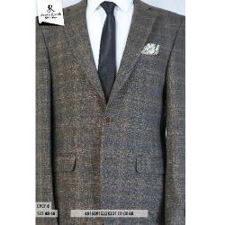 LIGHT GREY AND BROWN AND LIGHT BLUE STRIPPED TURKEY BLAZER | AVAILABLE IN ALL SIZES (SWNL) (N) - deluxe.com.ng