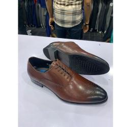 EXECUTIVE BROWN AND BLACK CORPORATE SHOE WITH LACES | AVAILABLE IN ALL SIZES (DEJOS) (N) - deluxe.com.ng