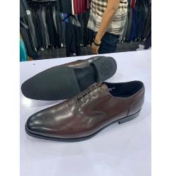 EXECUTIVE DARK BROWN AND BLACK NOSE CORPORATE SHOE WITH LACES | AVAILABLE IN ALL SIZES (DEJOS) (N) - deluxe.com.ng