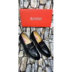 ROSSI SHINY BLACK MEN'S CORPORATE SHOE (AVAILABLE IN ALL SIZES)