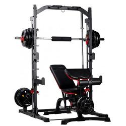 LITE FITNESS MS6101/MS6102 SMITH MACHINE WITH UTILITY BENCH + 40KG WEIGHT 