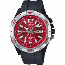 Casio MTD1082-4AV Men’s Super Illuminator Analog Red Dial Watch