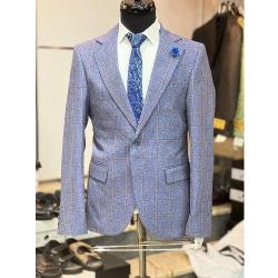 SKY BLUE AND STRIPPED TURKEY JACKET | AVAILABLE IN ALL SIZES (NIFA) (N) - deluxe.com.ng