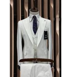 LUXURY WHITE TURKEY 3 PIECE SUIT | AVAILABLE IN ALL SIZES (NIFA) (N)  - deluxe.com.ng 