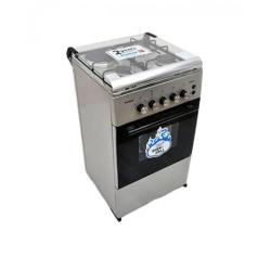 Scanfrost 50X50 Cms , 3 Gas Burners + 1 Hot Plate With Gas Oven + Grill | SFC5312S - deluxe.com.ng