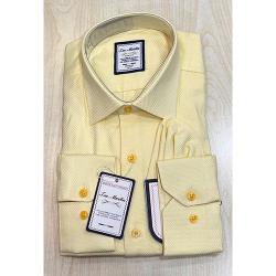 T.M. MARTIN EXQUISITE LIGHT YELLOW LONG SLEEVE SHIRT | AVAILABLE IN ALL SIZES (SWNL) (N) - deluxe.com.ng 