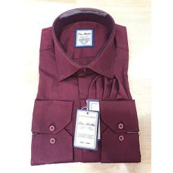  T.M. MARTIN EXQUISITE MAROON LONG SLEEVE SHIRT | AVAILABLE IN ALL SIZES (SWNL) (N) - deluxe.com.ng