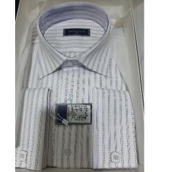 BALENCIAGA EXQUISITE WHITE CHECKERS DESIGN LONG SLEEVE SHIRT AND CUFFLINGS | AVAILABLE IN ALL SIZES (SWNL) (N) - deluxe.com.ng 