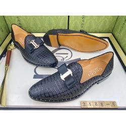 ORIGINAL CASUAL BLACK STRIPPED LEATHER SHOE WITH RIBBON DESIGN BY GUCCI | AVAILABLE IN ALL SIZES (SWNL) (N) - deluxe.com.ng
