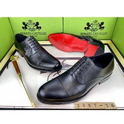 EXECUTIVE BLACK CORPORATE LEATHER SHOE WITH LACES AND PLAIN FACE BY RENATO CASTELLO | AVAILABLE IN ALL SIZES (SWNL) (N) - deluxe.com.ng
