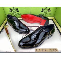 EXECUTIVE BLACK SHINY CORPORATE LEATHER SHOE WITH DOTTED HOLES DESIGN BY RENATO CASTELLO | AVAILABLE IN ALL SIZES (SWNL) (N)  - deluxe.com.ng