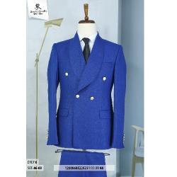  EXECUTIVE BLUE BREASTED TURKEY SUIT WITH GOLDEN BUTTONS | AVAILABLE IN ALL SIZES (SWNL) (N) - deluxe.com.ng