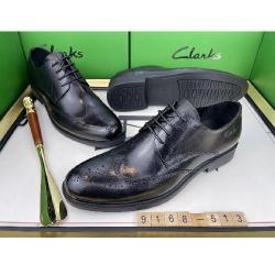 EXECUTIVE BLACK CORPORATE LEATHER SHOE WITH DOTTED HOLES NOSE AND LACES BY CLARKS | AVAILABLE IN ALL SIZES (SWNL) (N) - deluxe.com.ng