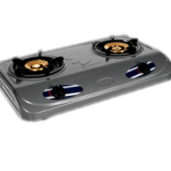 Haier Thermocool TABLE TOP Gas Cooker 2HOB TGC-2TA TEFLON DUO - deluxe.com.ng