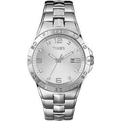 Timex T2P270 Men’s Elevated Analog Silver Bracelet Medium Size Watch 