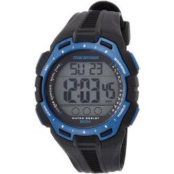 Timex T5K947 Men’s Iron Man Marathon Blue Black Medium Size Watch