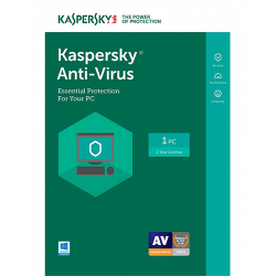 KASPERSKY ANTI-VIRUS 1+1(LATEST VERSION)