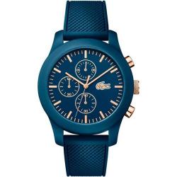 LACOSTE 2010827 MEN'S LACOSTE 12.12 CHRONOGRAPH BLUE SILICONE WATCH