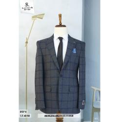 GREY AND BLUE CHECKER TURKEY BLAZER | AVAILABLE IN ALL SIZES (SWNL) (N) - deluxe.com.ng