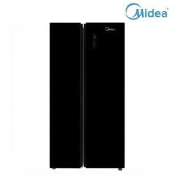 Midea 510L Side by Side Refrigerator Without Handle (Black Glass) | HC-689WEN  deluxe.com.ng