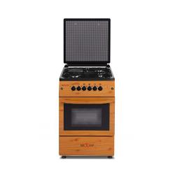 NX-6004 (3+1) GAS COOKER -WOOD FINISH - deluxe.com.ng