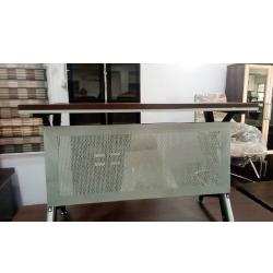 QUALITY DESIGNED 1.2 METERS BROWN & GRAY OFFICE TABLE - AVAILABLE (ARIN) - deluxe.com.ng