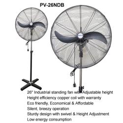 Polystar 26 Inch Industrial Standing Fan | PV-26NDB - deluxe.com.ng