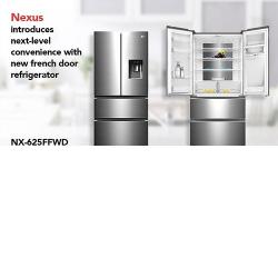 Nexus French Door Side By Side Refrigerator | NX-625FFWD LTR (Inox) - deluxe.com