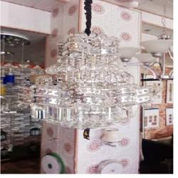 SILVER CRYSTAL CHANDELIER  QUALITY DESIGNED LIGHT - FOR INDOOR USE (ZENLI) - deluxe.com.ng
