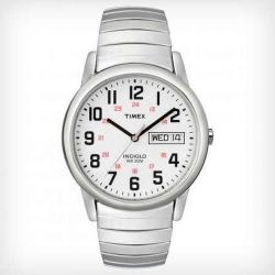 TIMEX T20461 MEN’S EASY READER DAY-DATE EXPANSION BAND WATCH