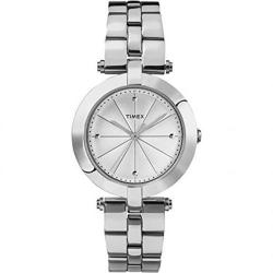 TIMEX T2P791 WOMEN'S ELEVATED WHITE DIAL MEDIUM SIZE WATCH