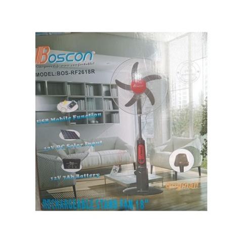 Boscon 18 Inch Rechargeable Standing Fan - deluxe.com.ng