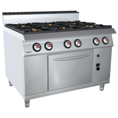 OFFCAR 6 BURNERS GAS RANGE ON GAS OVEN - 80CBG16