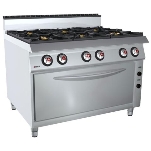 OFFCAR 6 BURNERS GAS RANGE ON MAXI GAS OVEN - 80CBG16XL