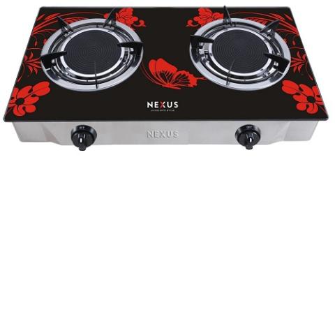 Nexus Double Burner Gas Stove | NX-205 BB - deluxe.com.ng