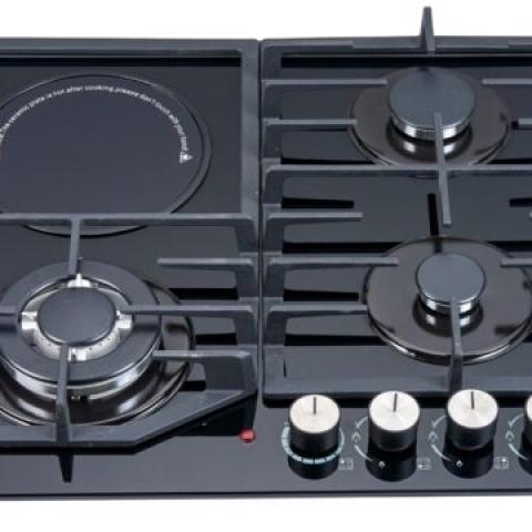 POLYSTAR 8MM INVERTER 3 GAS + 1 ELECTRIC GAS HOB – PV-GT60G3HINV - deluxe.com.ng