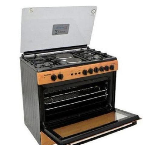 SCANFROST 90X60 (4+2) GAS COOKER  WOOD FINISH | SFC9426NEF
