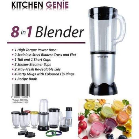 Kitchen Genie | 8 - In - 1 Multi-purpose Food Blender & Smoothie Maker- deluxe.com.ng