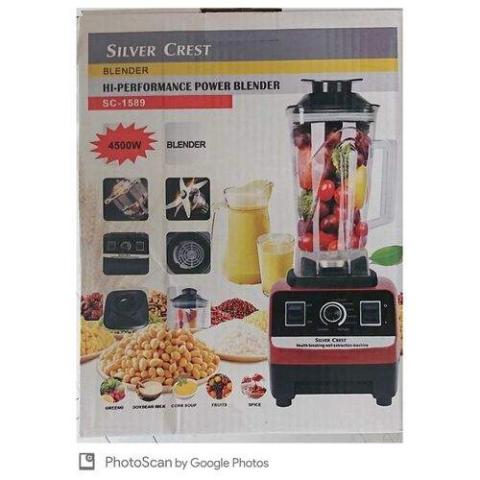 Silver Crest | 4500W Hi Performance Power Blender (Industrial/Professional)- deluxe.com.ng