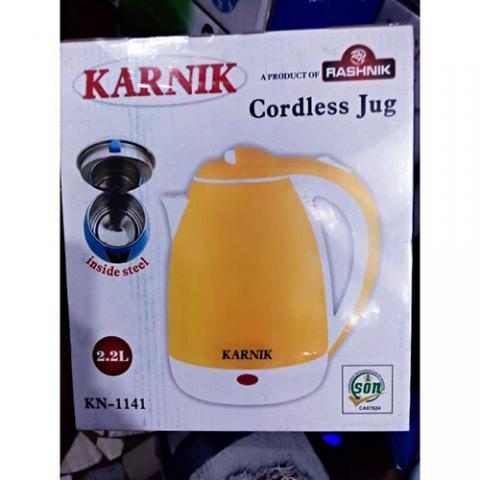  Karnik 2.2L Stainless Electric Kettle  - ORANGE - deluxe.com.ng
