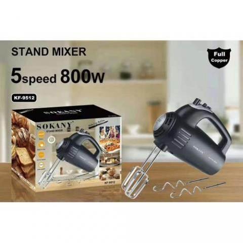 Sokany Electric 5 Speed Batter And Dough Mixer - deluxe.com.ng