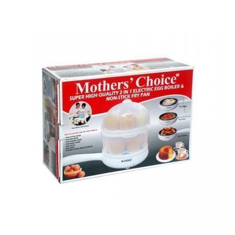 Mothers Choice 2-in-1 Electric Egg Boiler And Non Stick Fry Pan... - deluxe.com.ng
