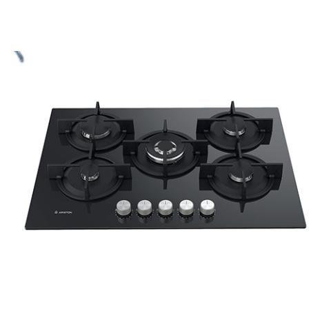 Ariston Hob Cooker | 72cm, Built-in Gas-On-Glass Hob – AGS72S/BK - deluxe.com.ng