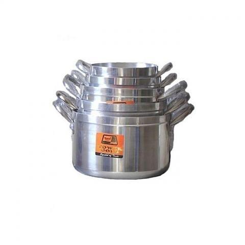  Tower 5 Set Of Trim Tower Cooking Pots - Silver - deluxe.com.ng