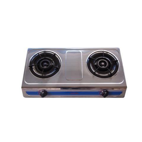 Zubeda (TGH 201) Two Burner Stainless Steel Table Top Cooker - deluxe.com.ng
