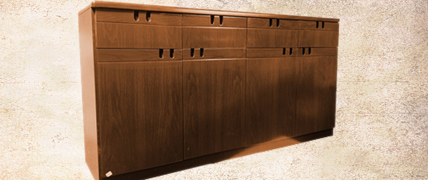 Wooden filing cabinet