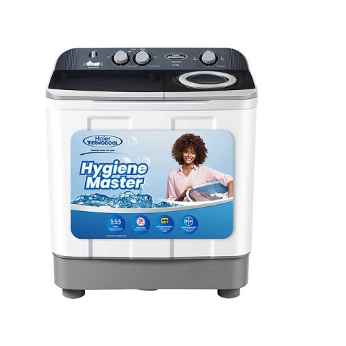 Haier Thermocool  Top Load  Washing Machine TLSA08AD 8KG GREY - deluxe.com.ng