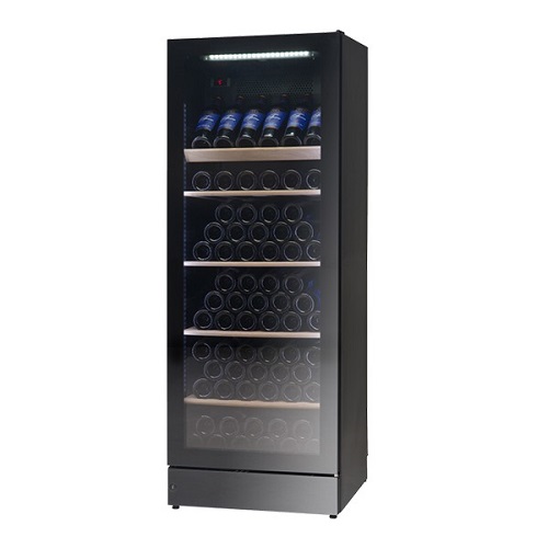 Vestfrost Display Refrigerator | WFG185 368 Litres Upright Built-In-Wine Chiller 197 Bottles Capacity  - Black Finish - deluxe.com.ng