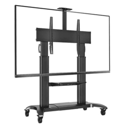 Video Conferencing Equipment Floor Stand for 60″-100″ Screen With Camera Tray and Codec Shelf - deluxe.com.ng